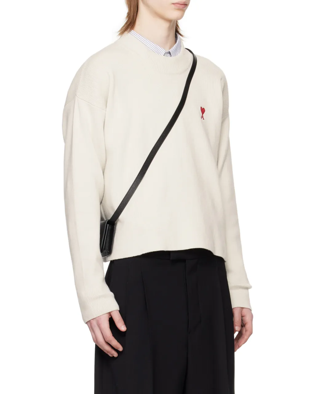 Ami De Coeur Logo Embroidered Knitted Jumper