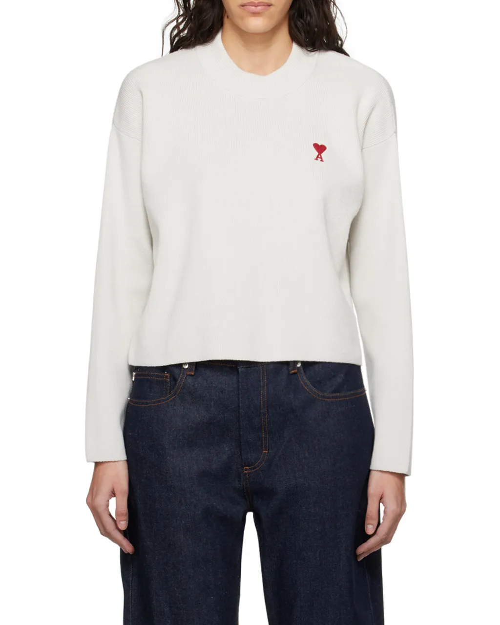 Ami De Coeur Logo Embroidered Knitted Jumper