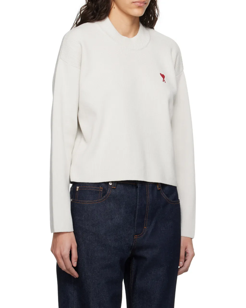 Ami De Coeur Logo Embroidered Knitted Jumper