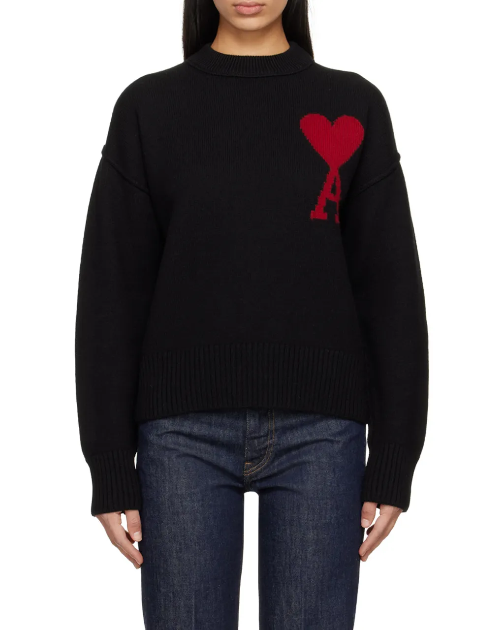 Ami De Coeur Crewneck Long-Sleeved Jumper