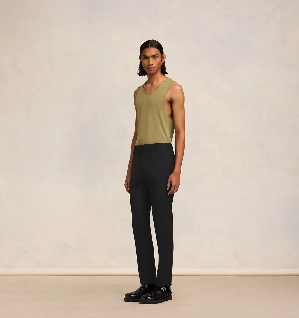 Low-Rise Tapered Trousers
