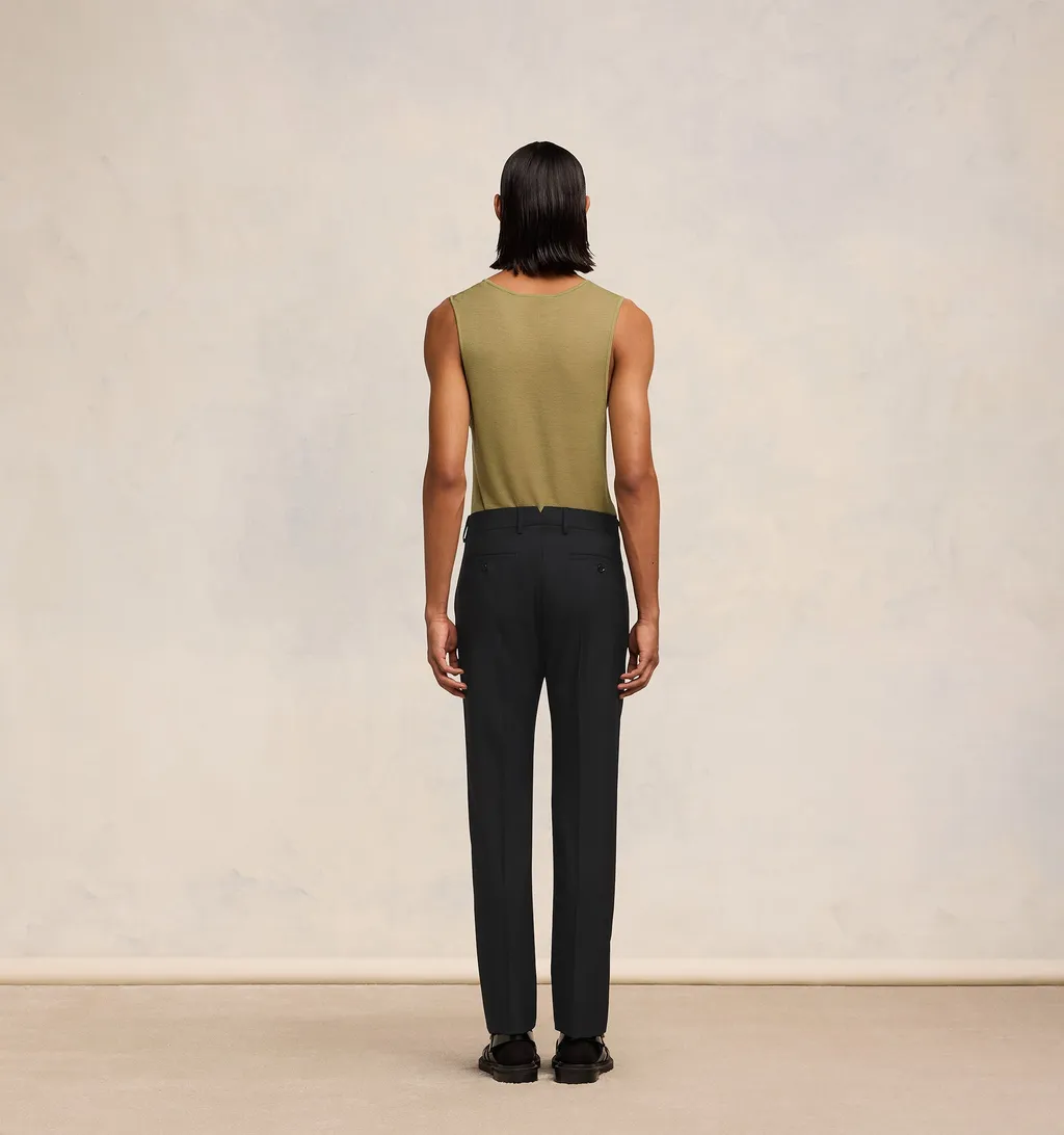 Low-Rise Tapered Trousers