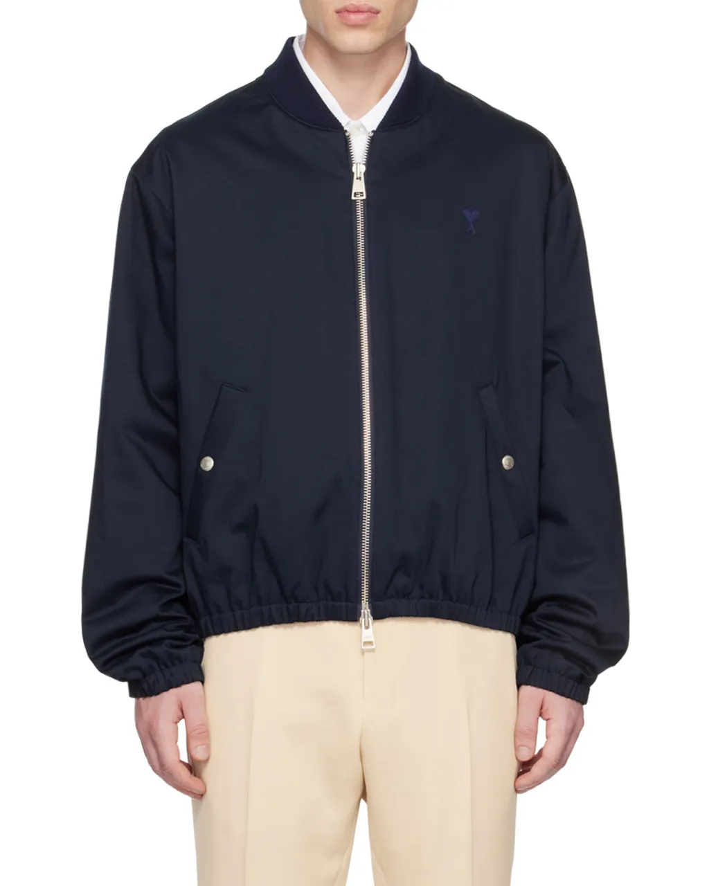 Ami De Coeur Zipped Bomber Jacket