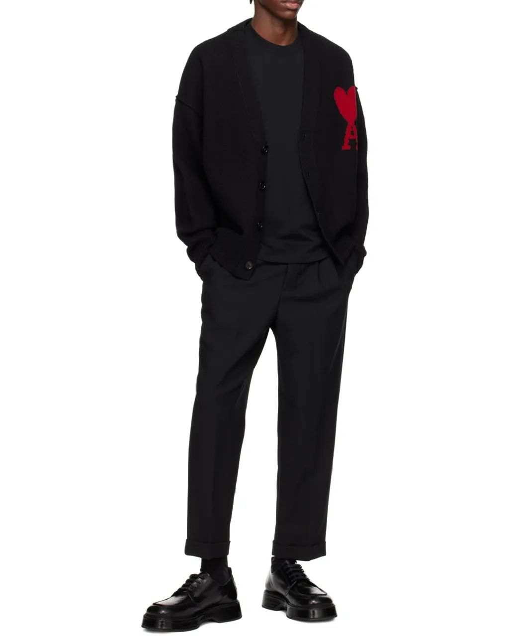 Pressed Crease Cropped Trousers