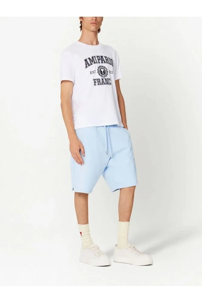 Logo Embroidered Drawstring Track Shorts