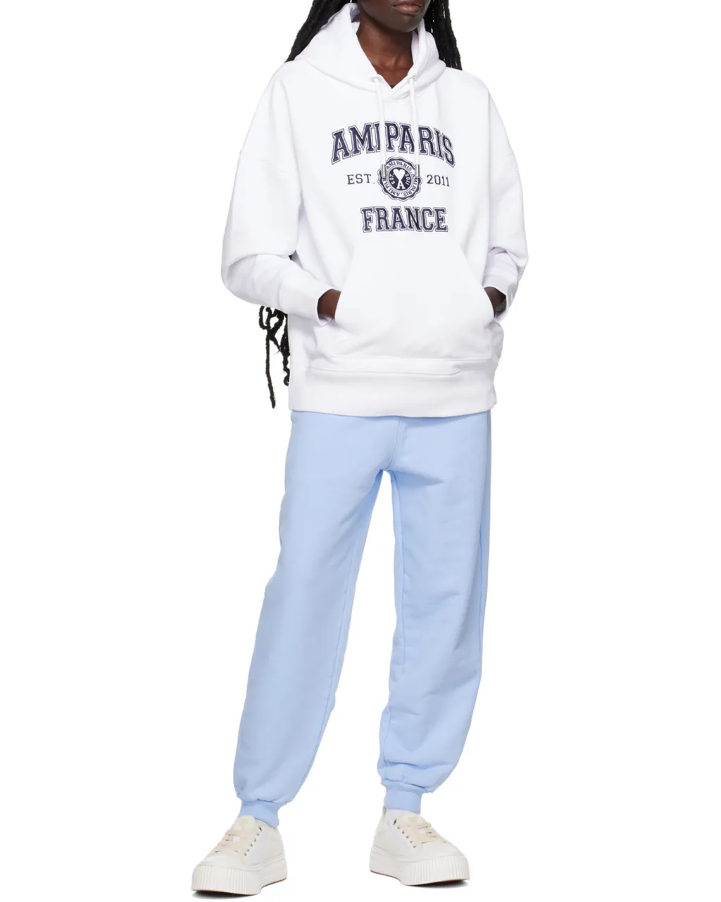 Logo-Printed Long-Sleeved Drawstring Hoodie