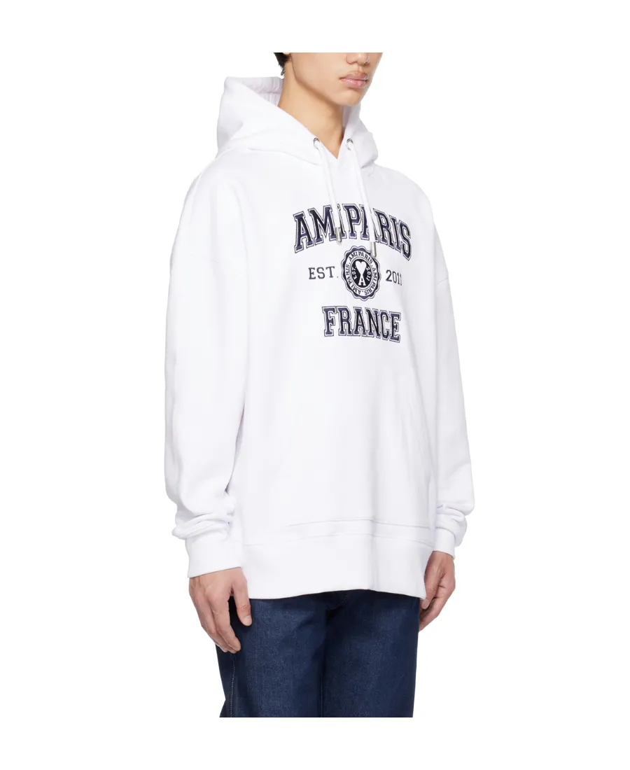 Logo-Printed Long-Sleeved Drawstring Hoodie