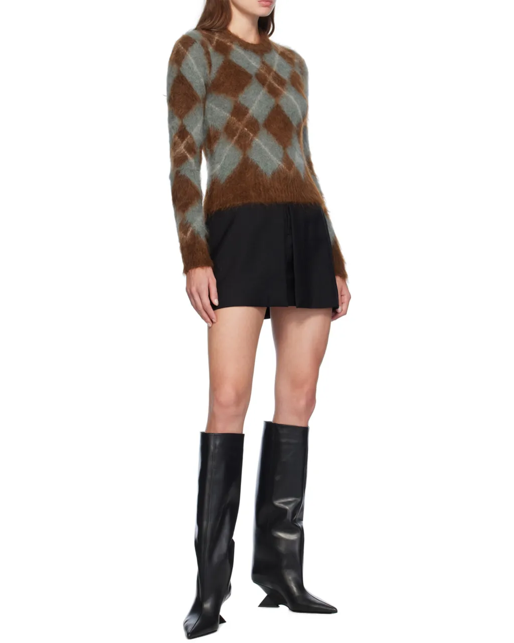 Concealed-Fastened Mini Skirt
