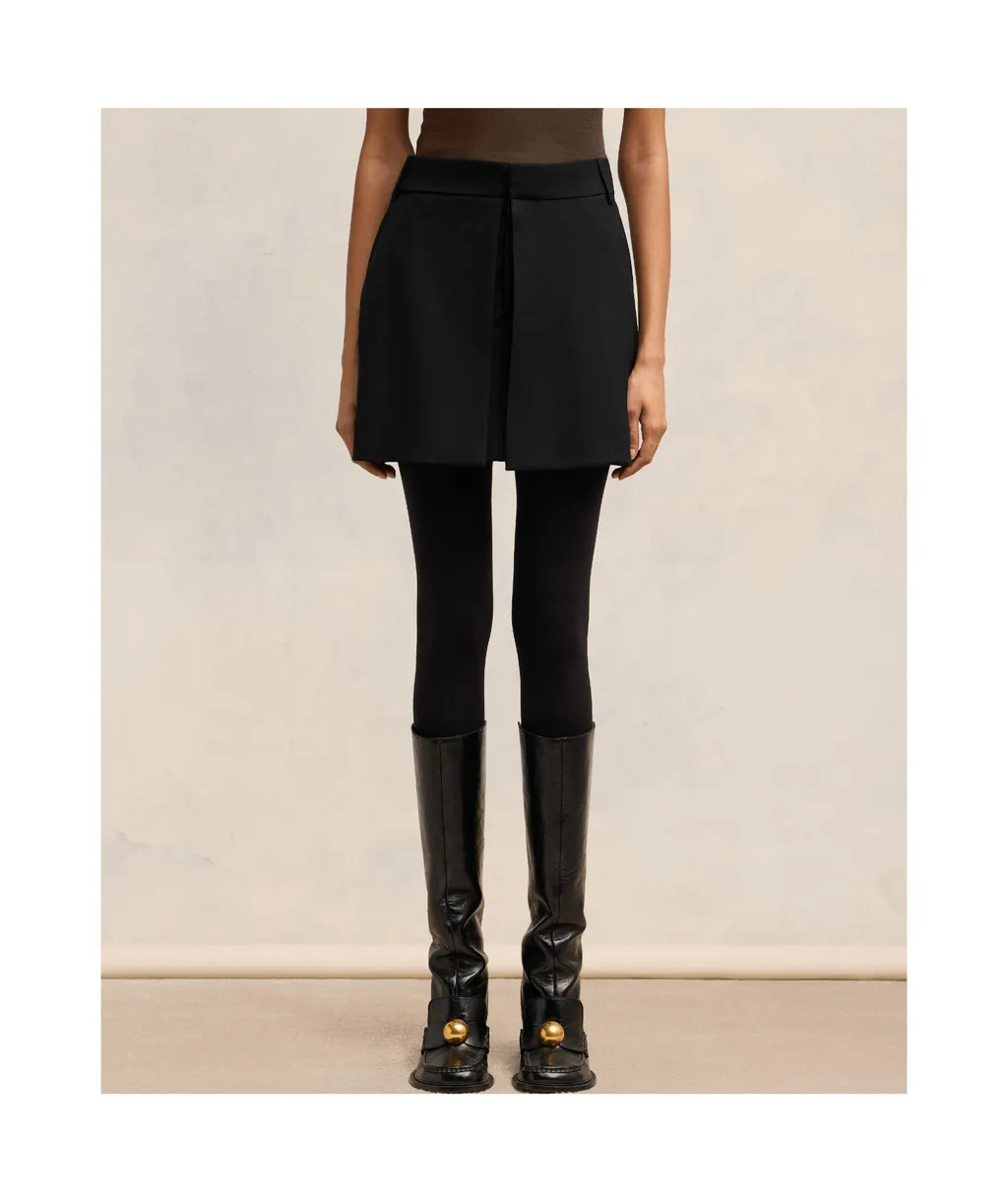 Concealed-Fastened Mini Skirt