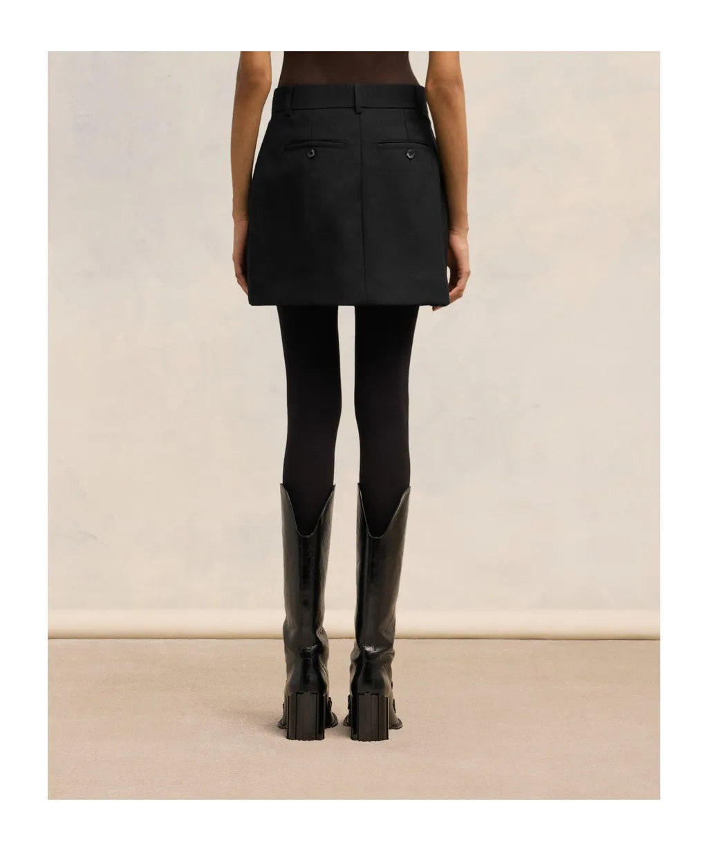 Concealed-Fastened Mini Skirt