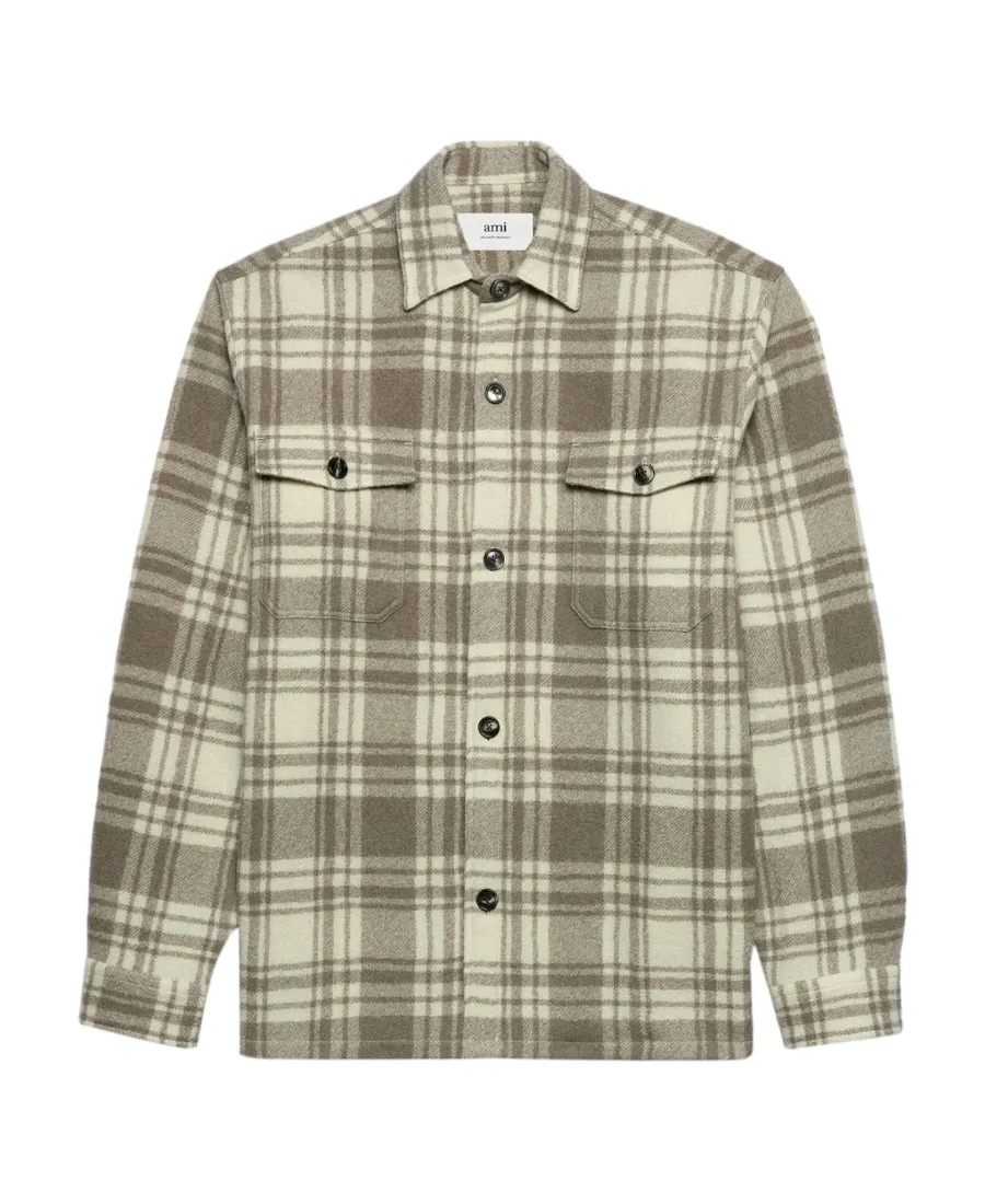 Checked Buttoned-Up Overshirt