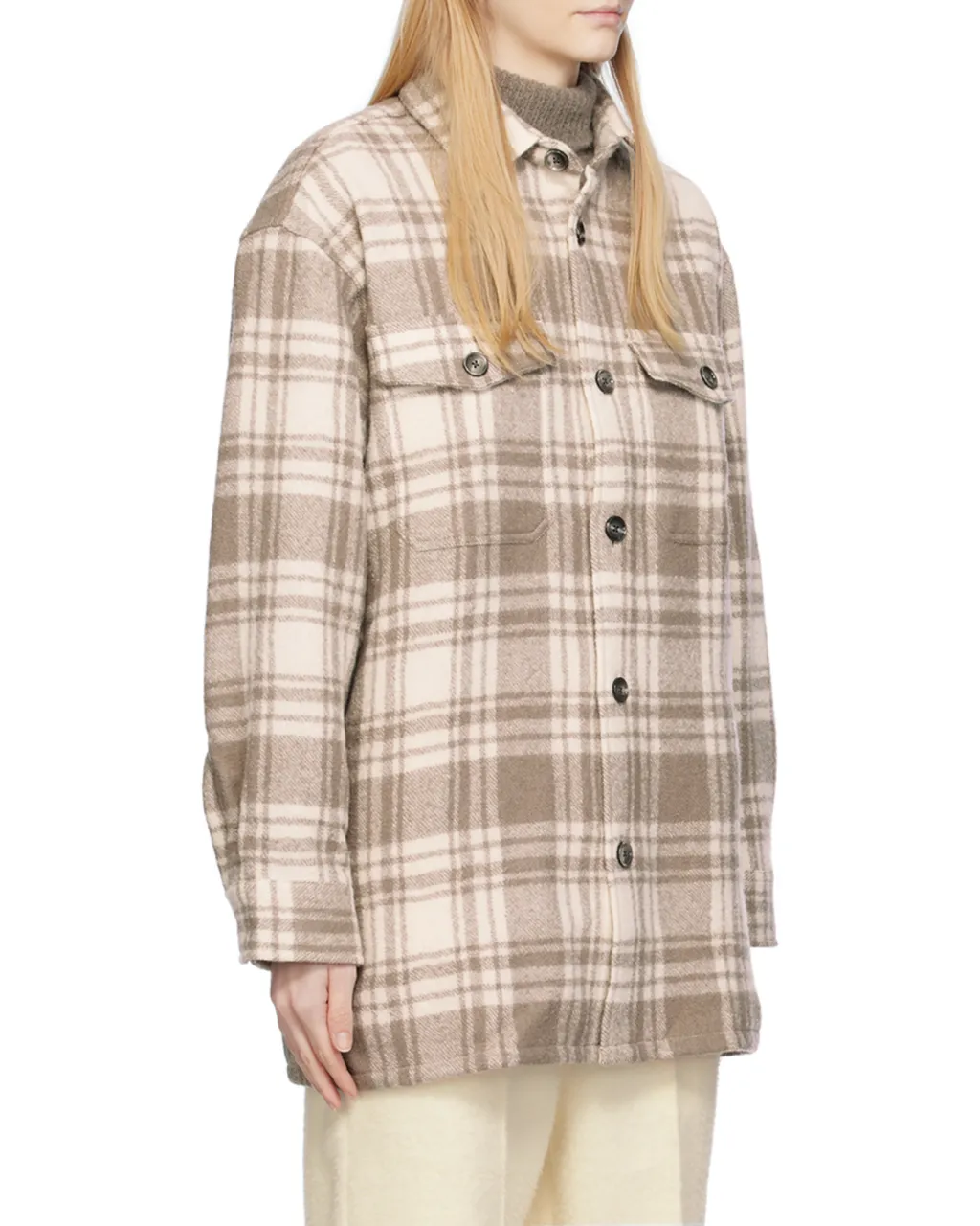 Checked Buttoned-Up Overshirt