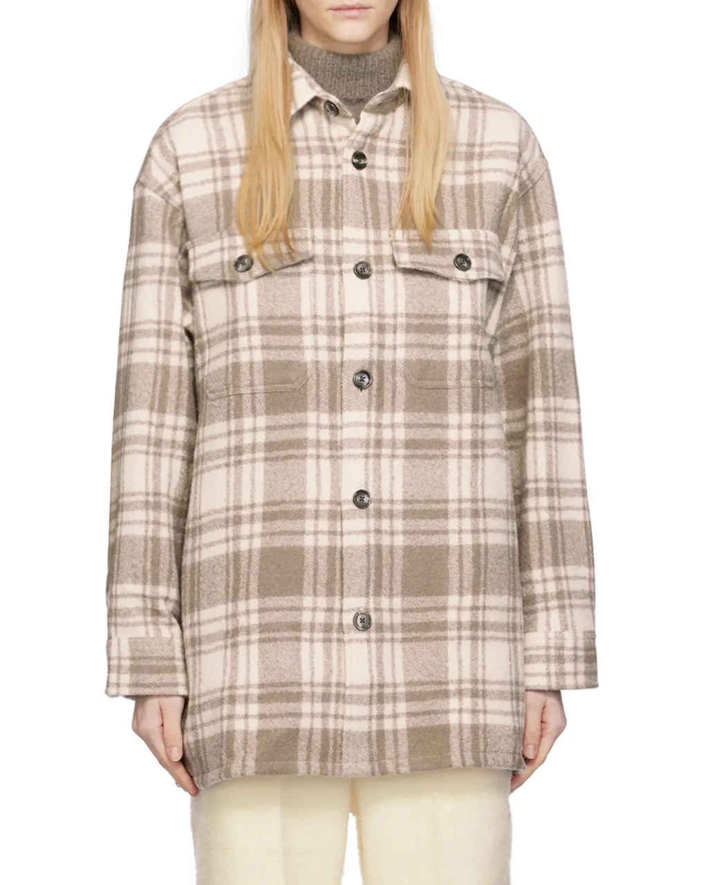 Checked Buttoned-Up Overshirt