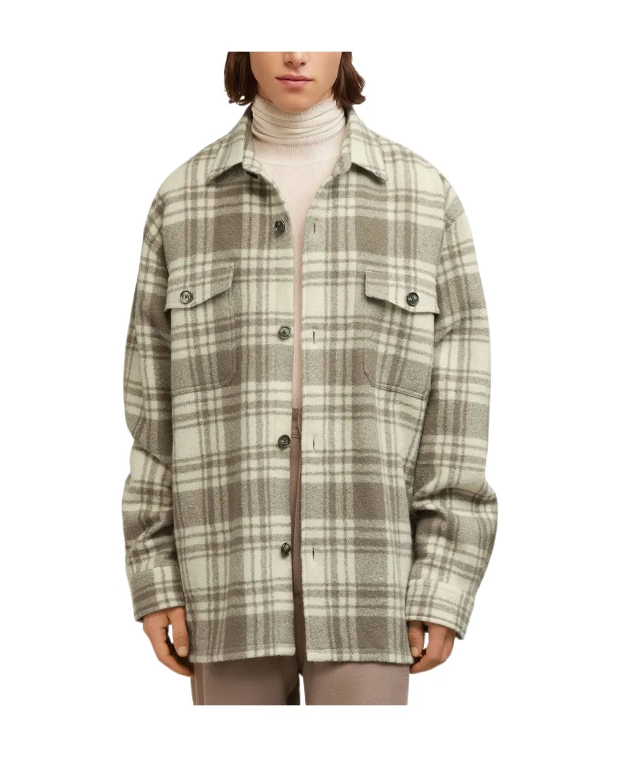Checked Buttoned-Up Overshirt