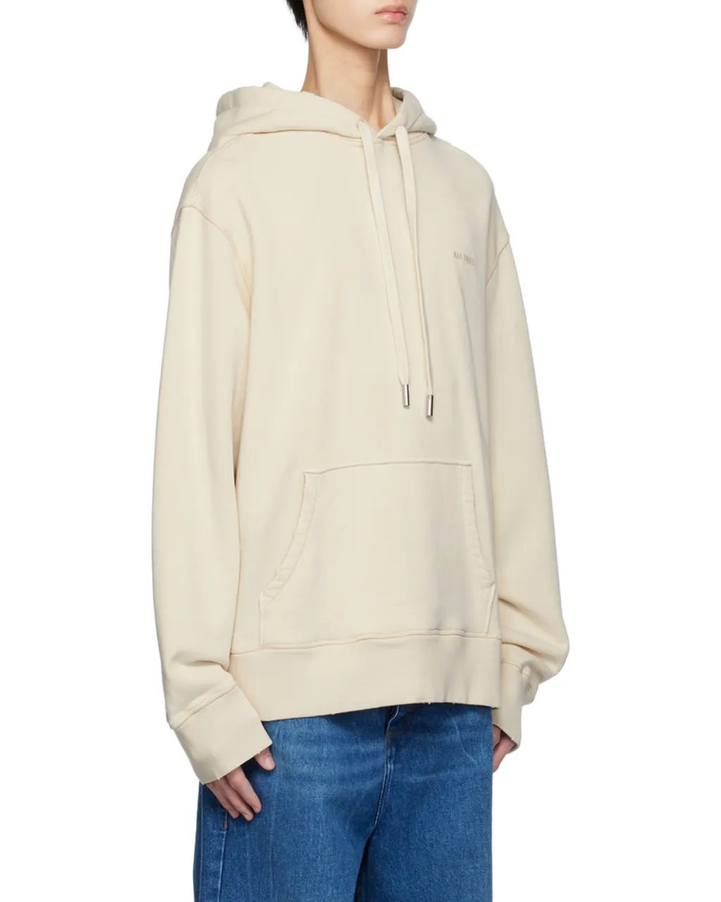 Ami Logo Embroidered Drawstring Hoodie