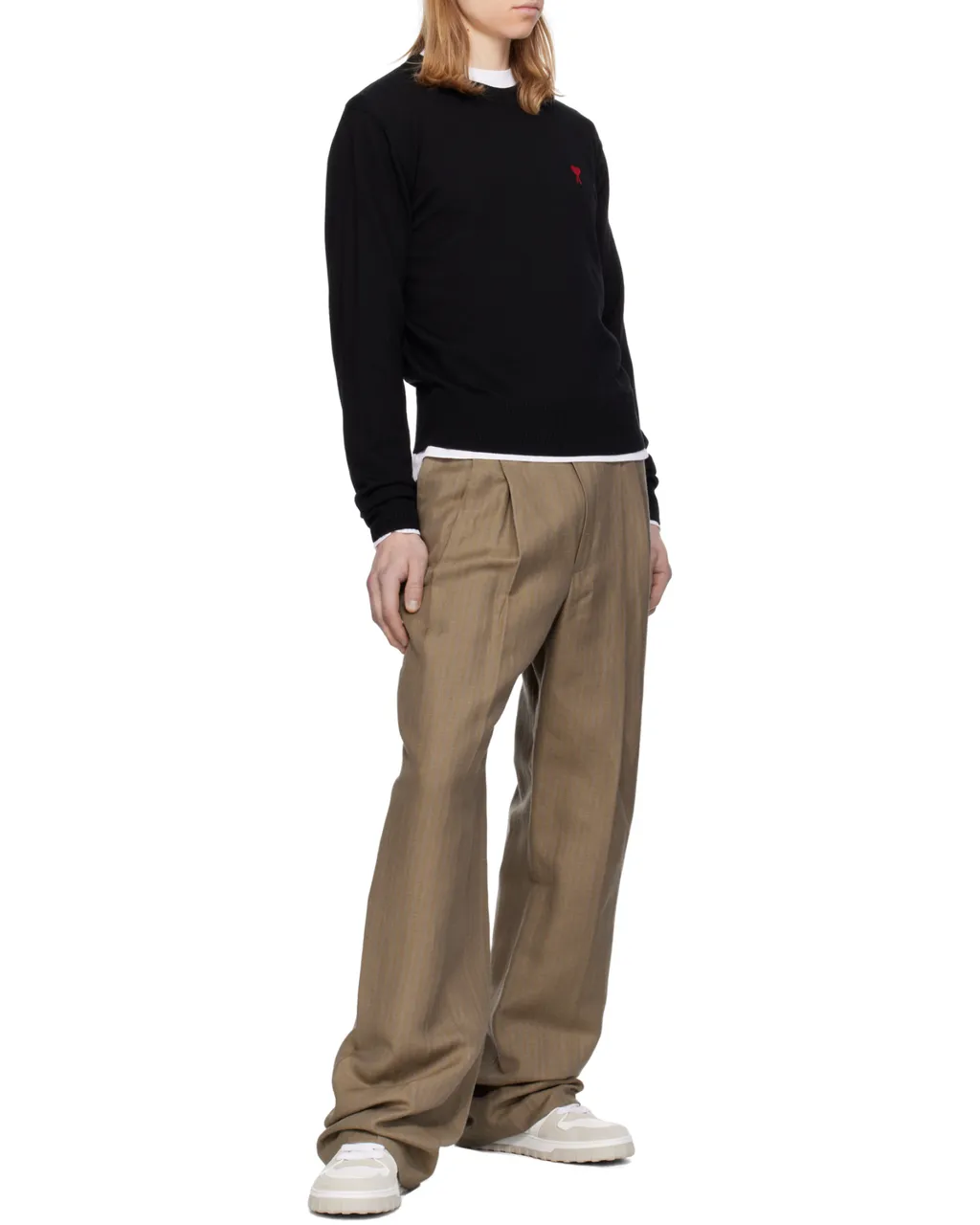 Ami De Coeur Logo Embroidered Knitted Jumper