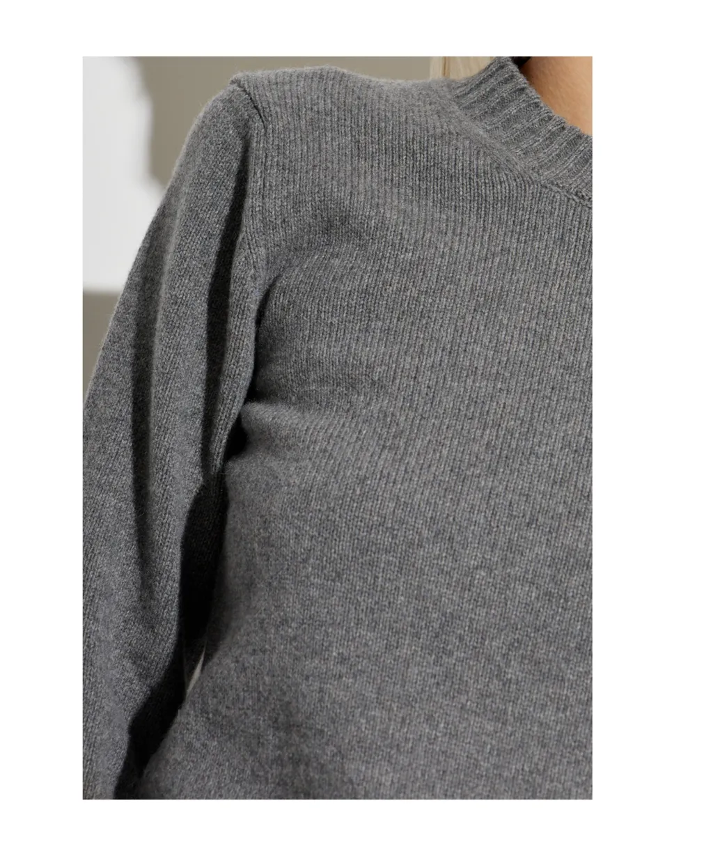 Ami De Coeur Logo-Embroidered Knit Cropped Jumper