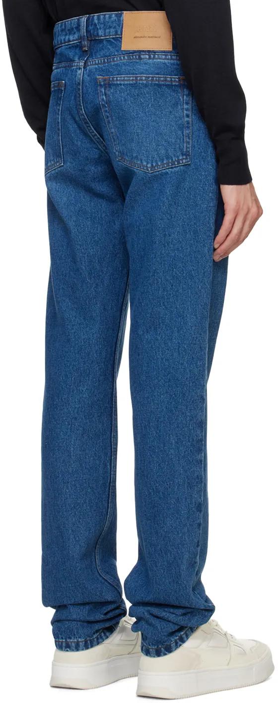 Straight-Leg Slim-Fit Jeans