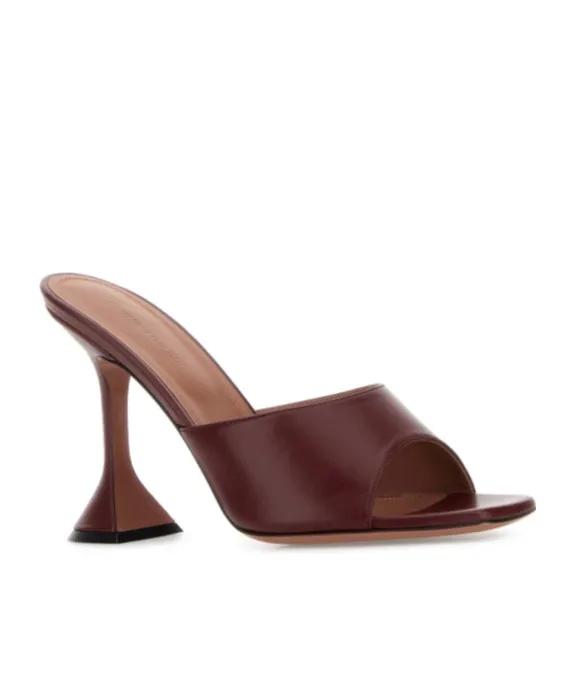 Square-Toed High-Heeled Sandals