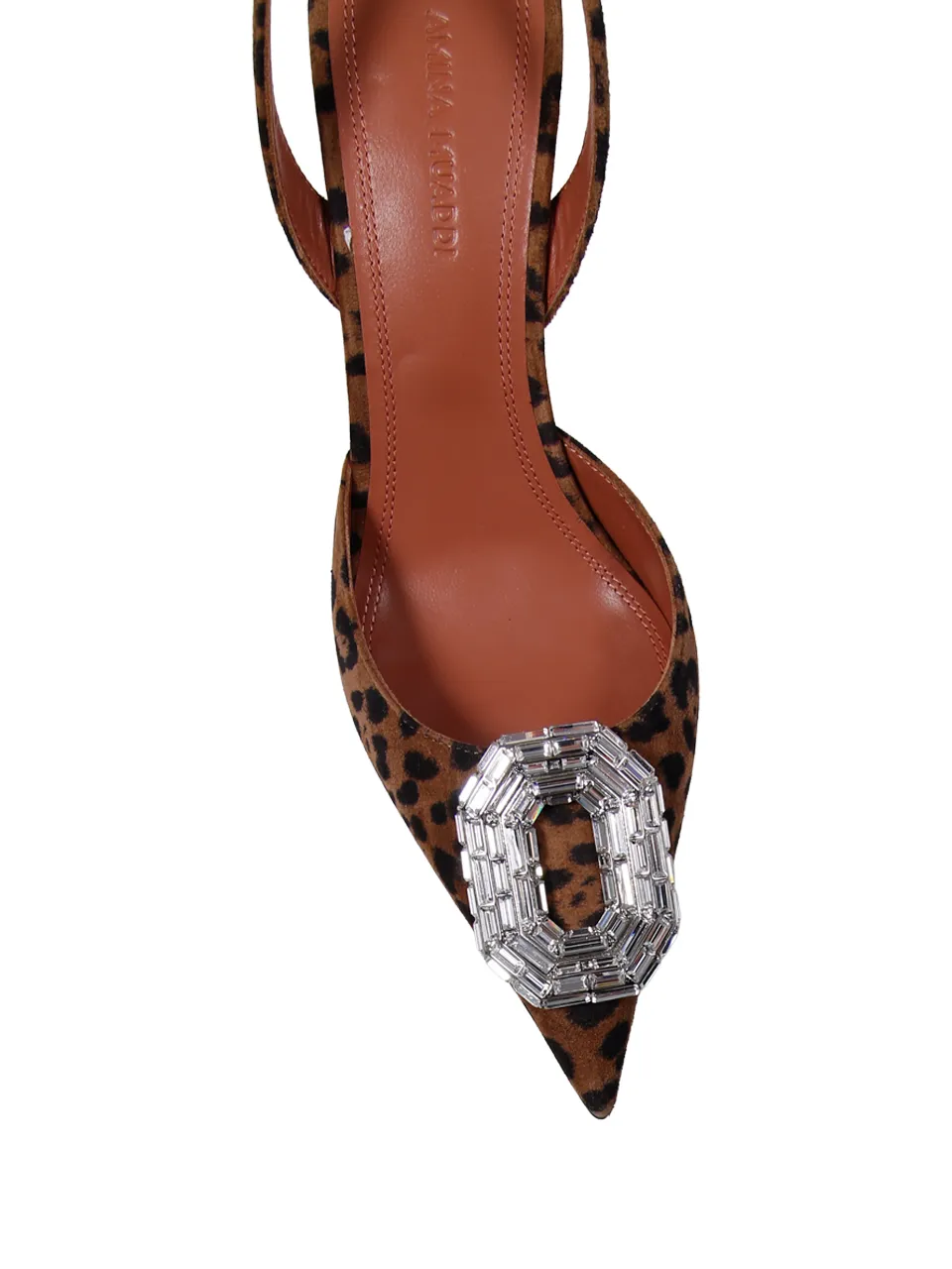 Camellia Sling 90 Suede Leopard Slingbacks