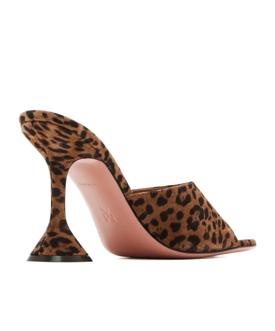 95Mm Leopard-Print Heeled Sandals