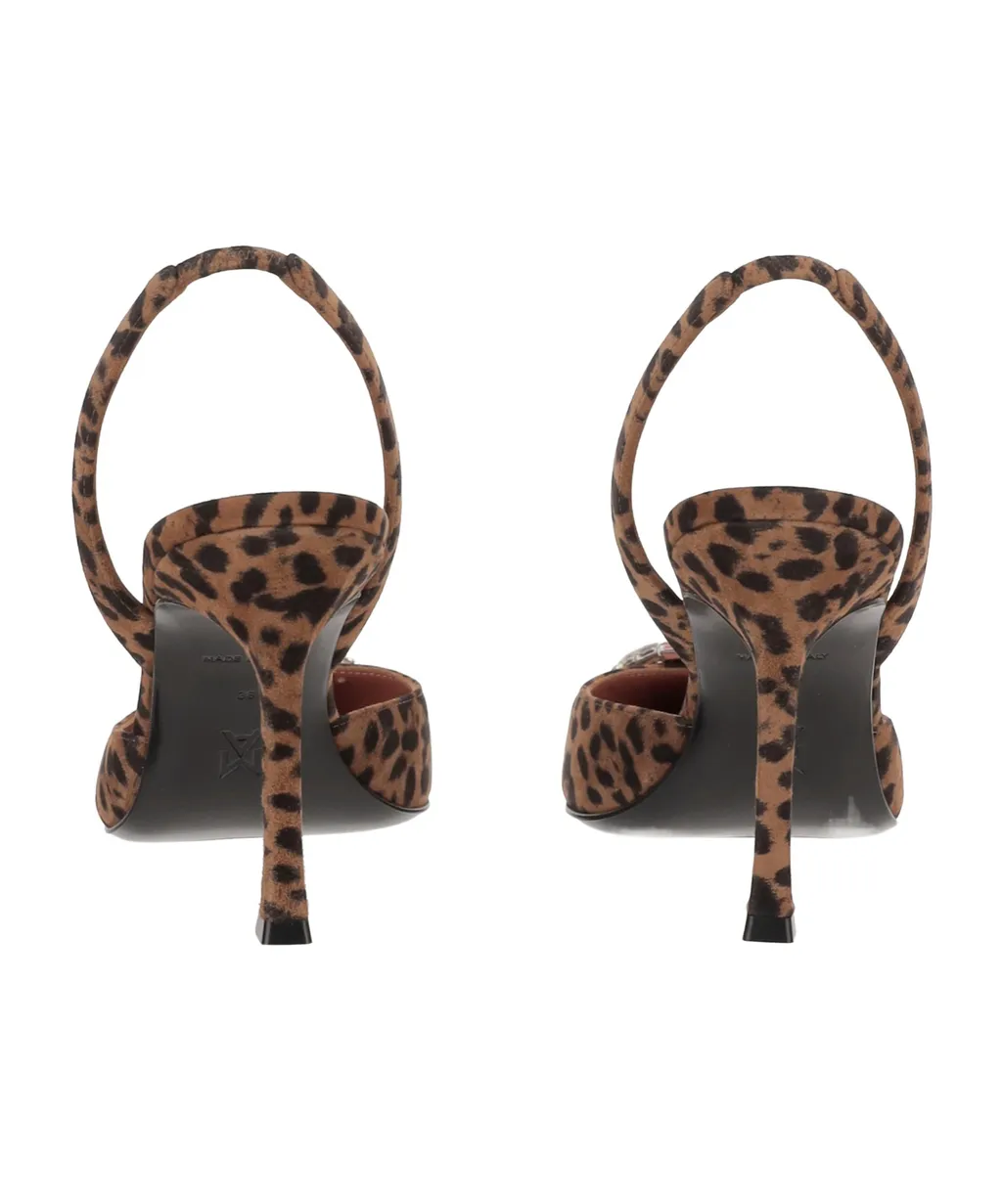 Slingback High-Heeled Sandals
