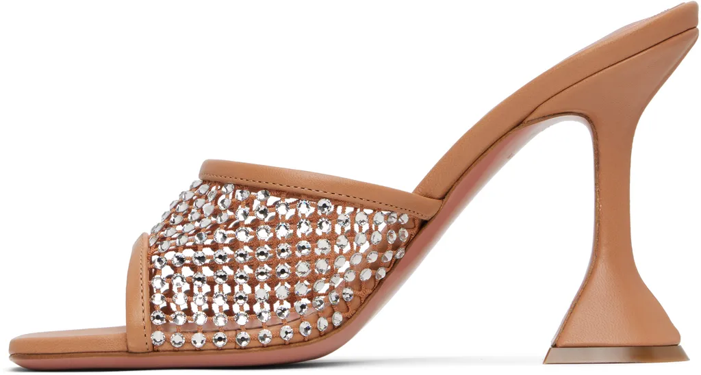 Lupita Crystal Mesh High-Heeled Sandals