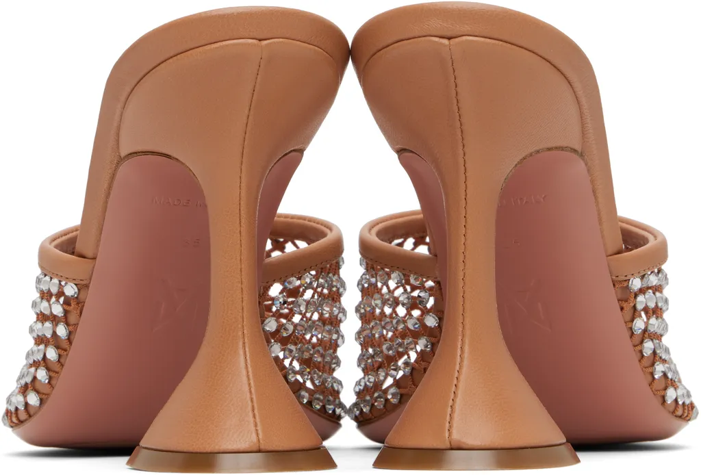 Lupita Crystal Mesh High-Heeled Sandals