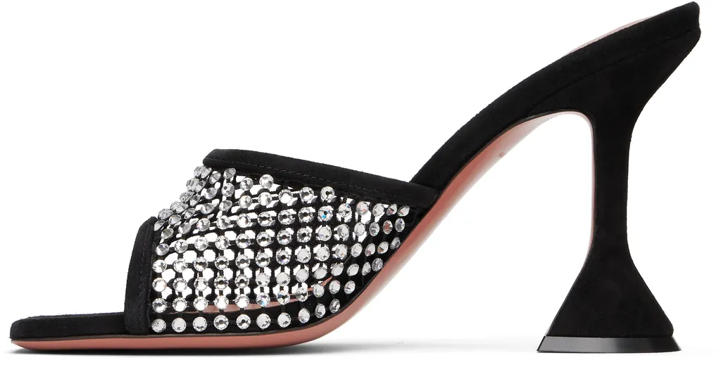 Lupita Crystal Mesh High-Heeled Sandals