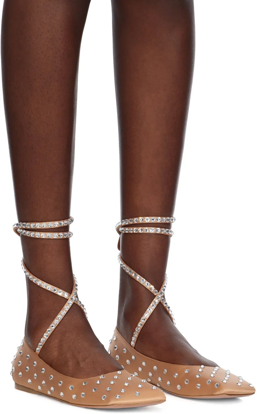 Lace-Up Ballet Flats