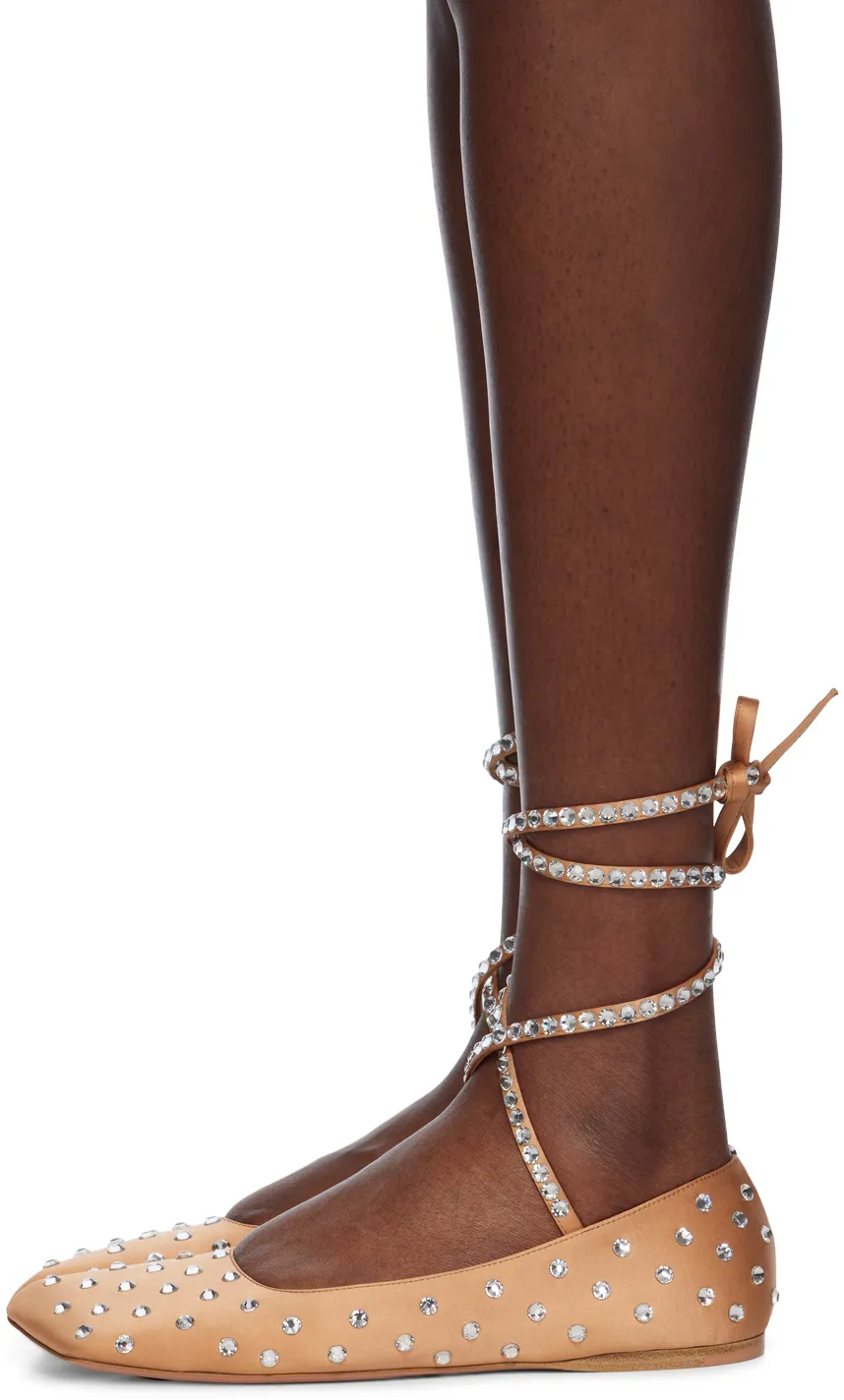Lace-Up Ballet Flats