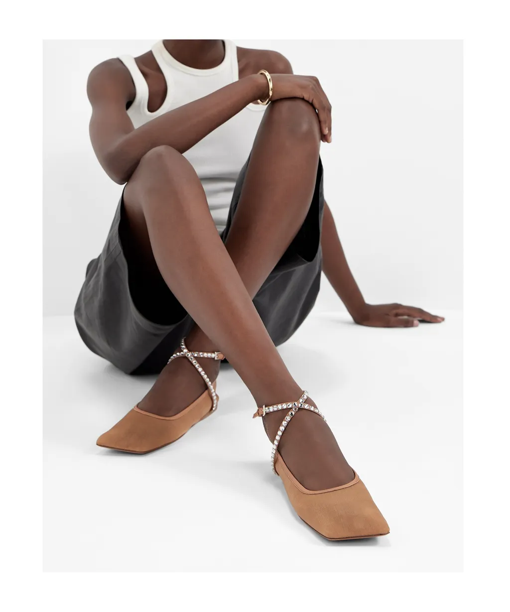 Square Toe Ballet Flats
