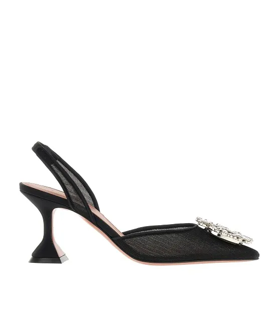 Begum Mesh Sling 70 Slingback Pumps