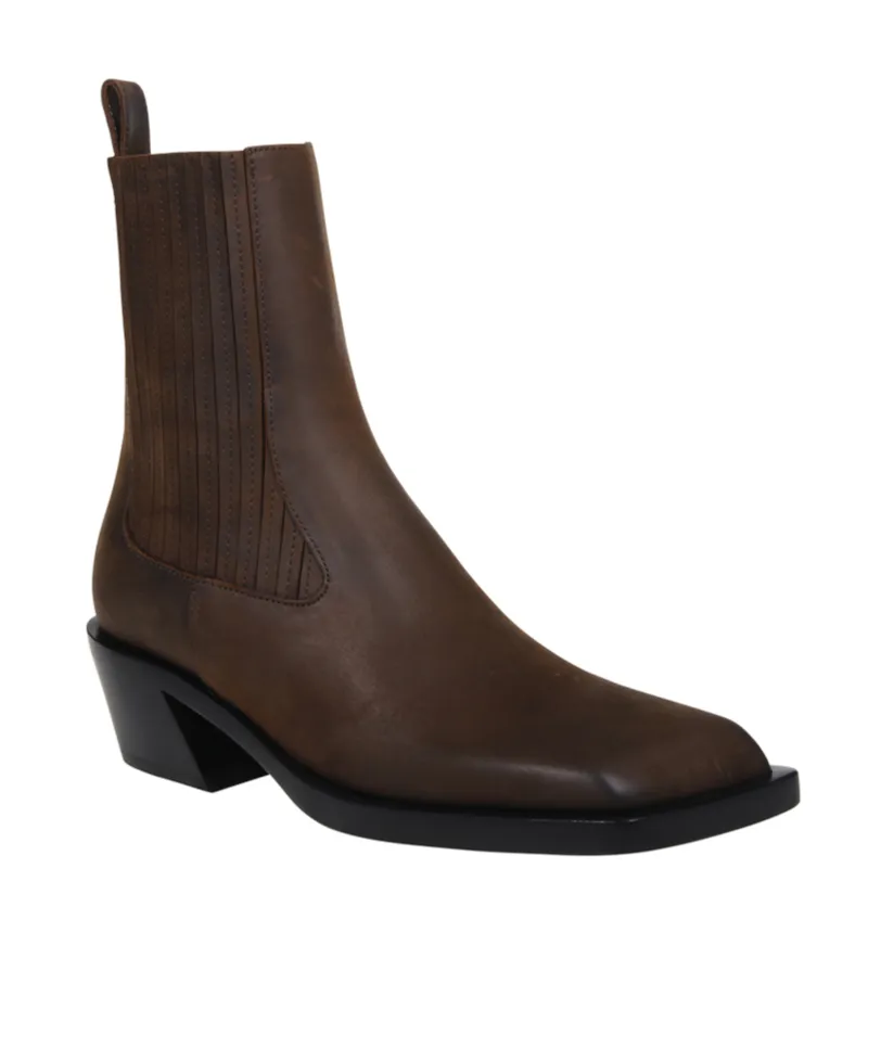 Rear Pull-Ring Short Boots