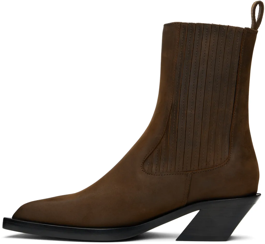 Rear Pull-Ring Short Boots