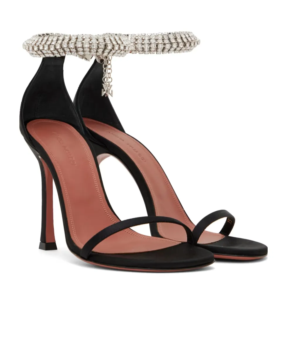 Iman Single-String High-Heeled Sandals