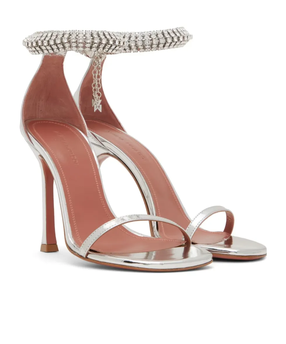 Iman Single-String High-Heeled Sandals
