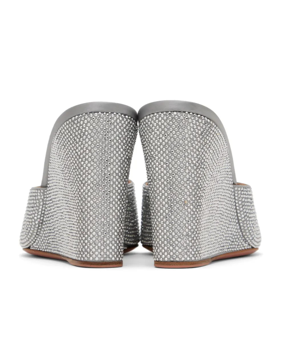 Lupita Crystal Open-Toe Wedges