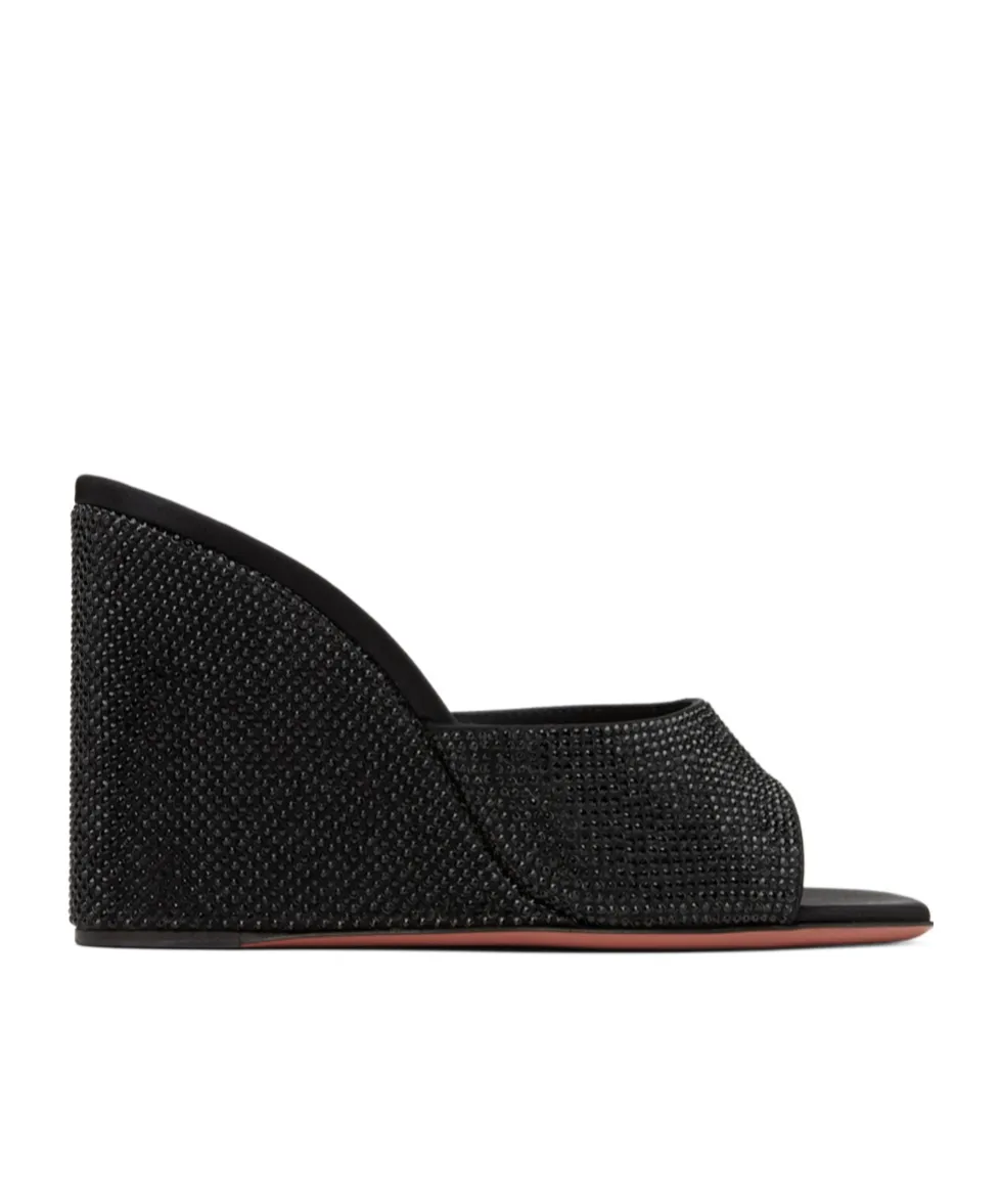 Lupita Crystal Open-Toe Wedges