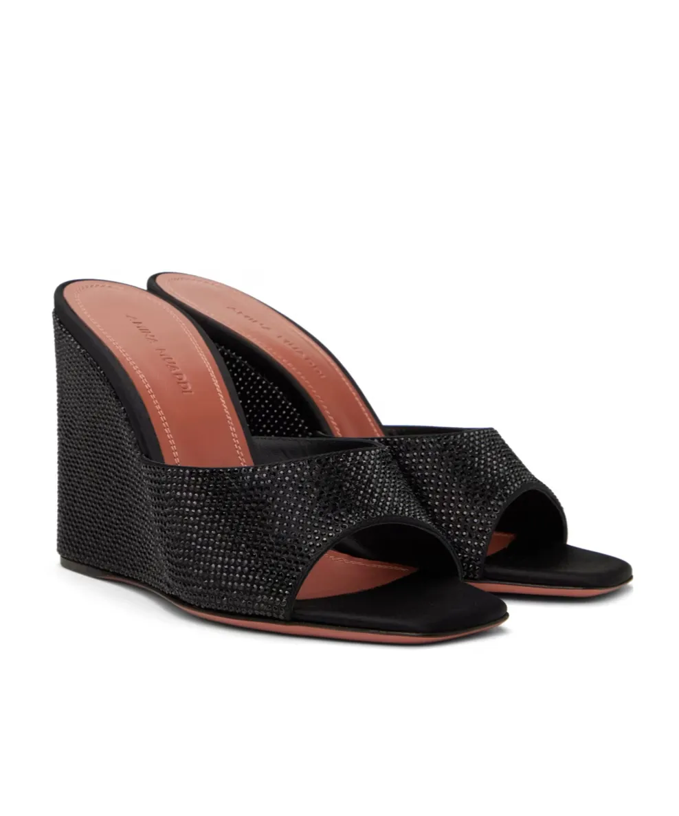 Lupita Crystal Open-Toe Wedges