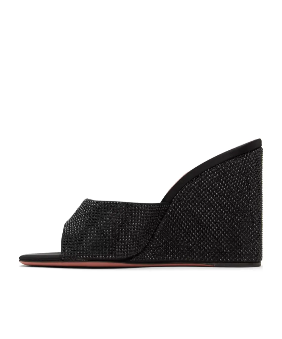 Lupita Crystal Open-Toe Wedges