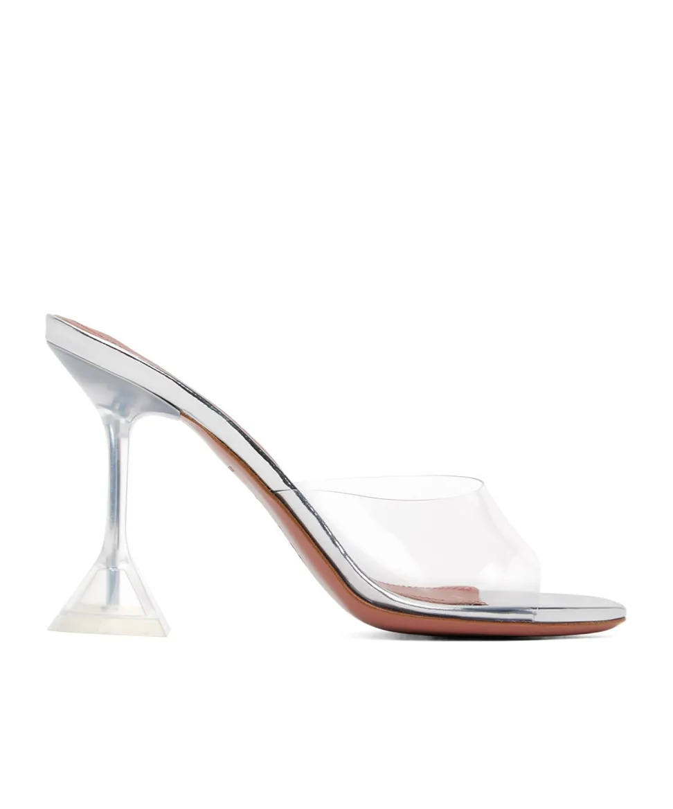 Lupita Glass Open-Toed Heels Sandals
