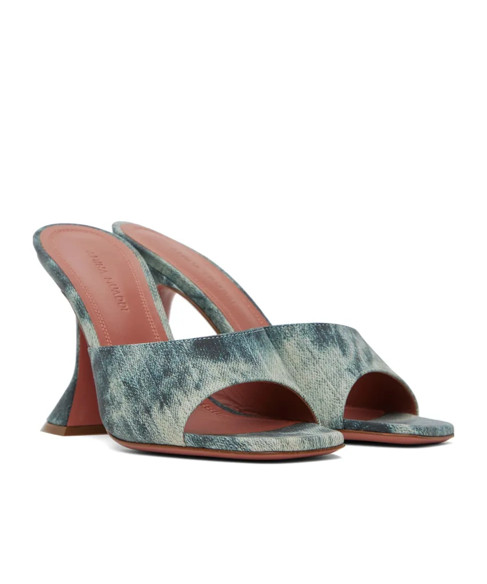 Lupita Square-Toed Heels Sandals