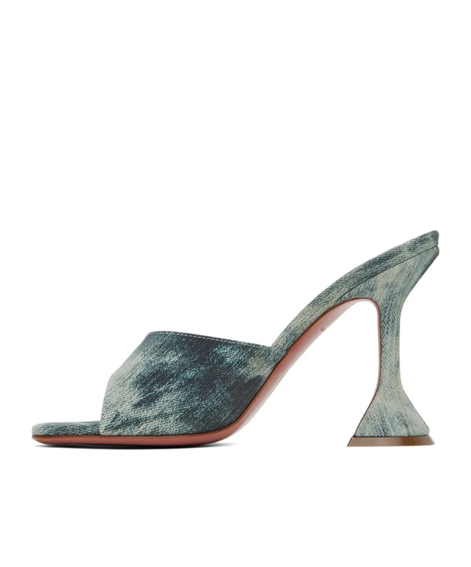 Lupita Square-Toed Heels Sandals
