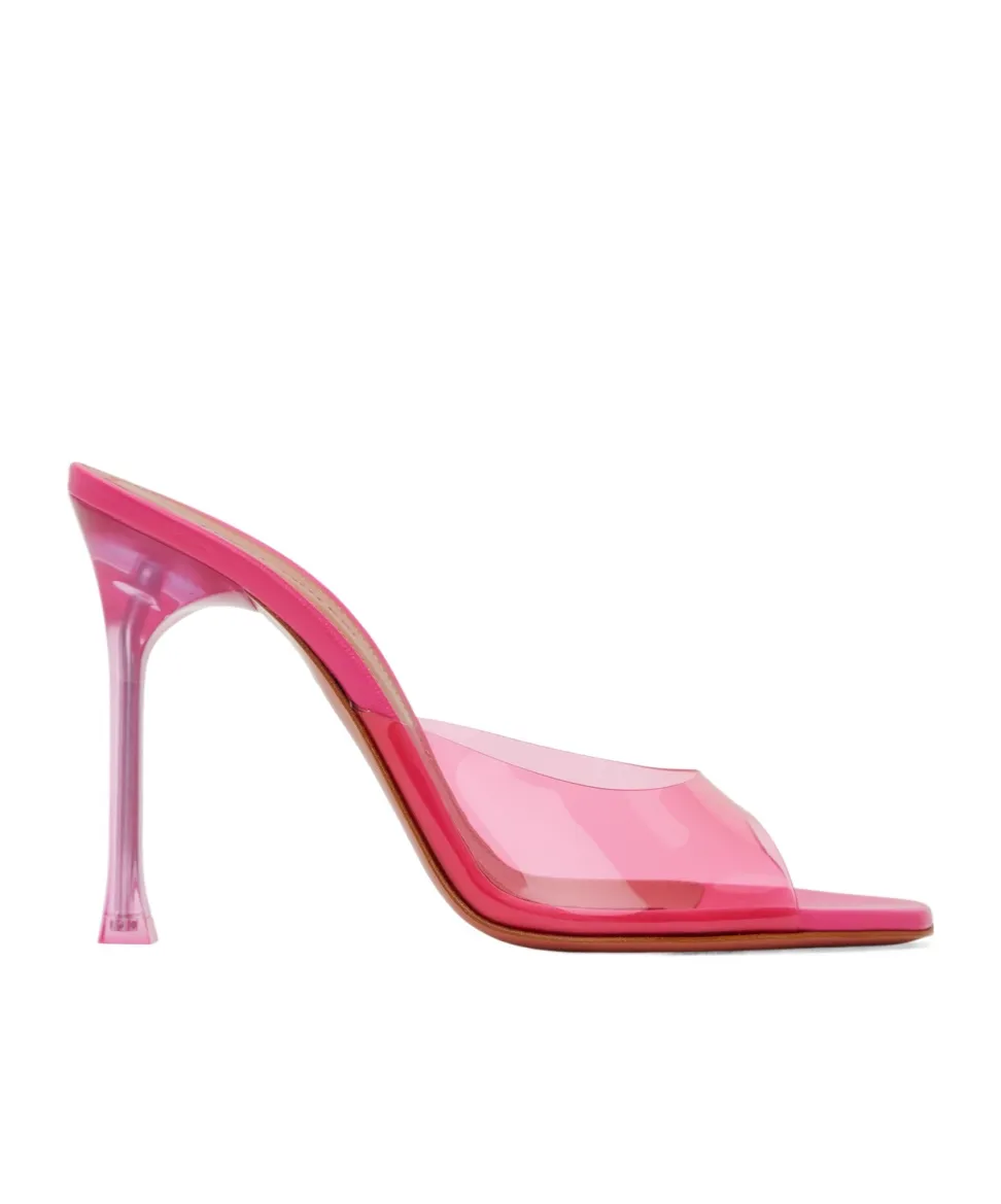 Alexa Glass Slipper Open-Toed Heels Sandals