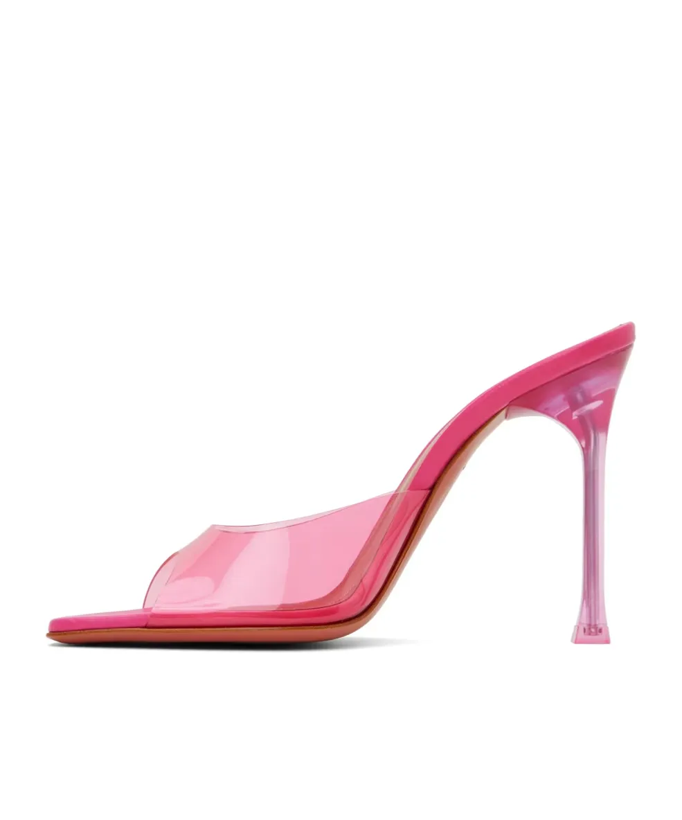 Alexa Glass Slipper Open-Toed Heels Sandals