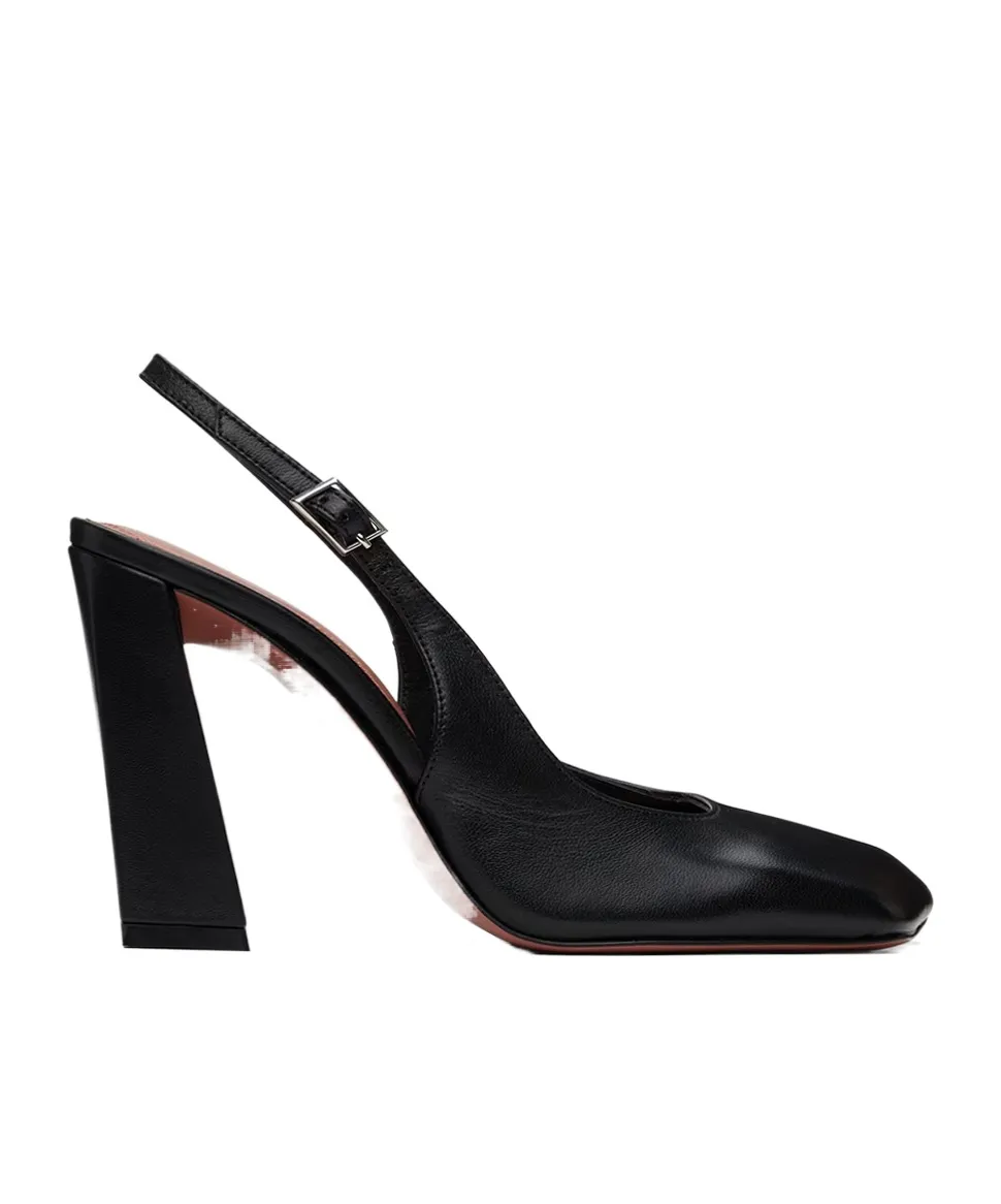 Charlotte Sling Block Nappa Slingback