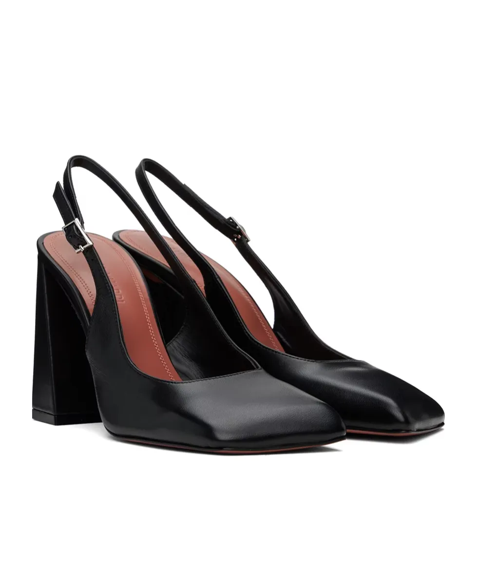 Charlotte Sling Block Nappa Slingback
