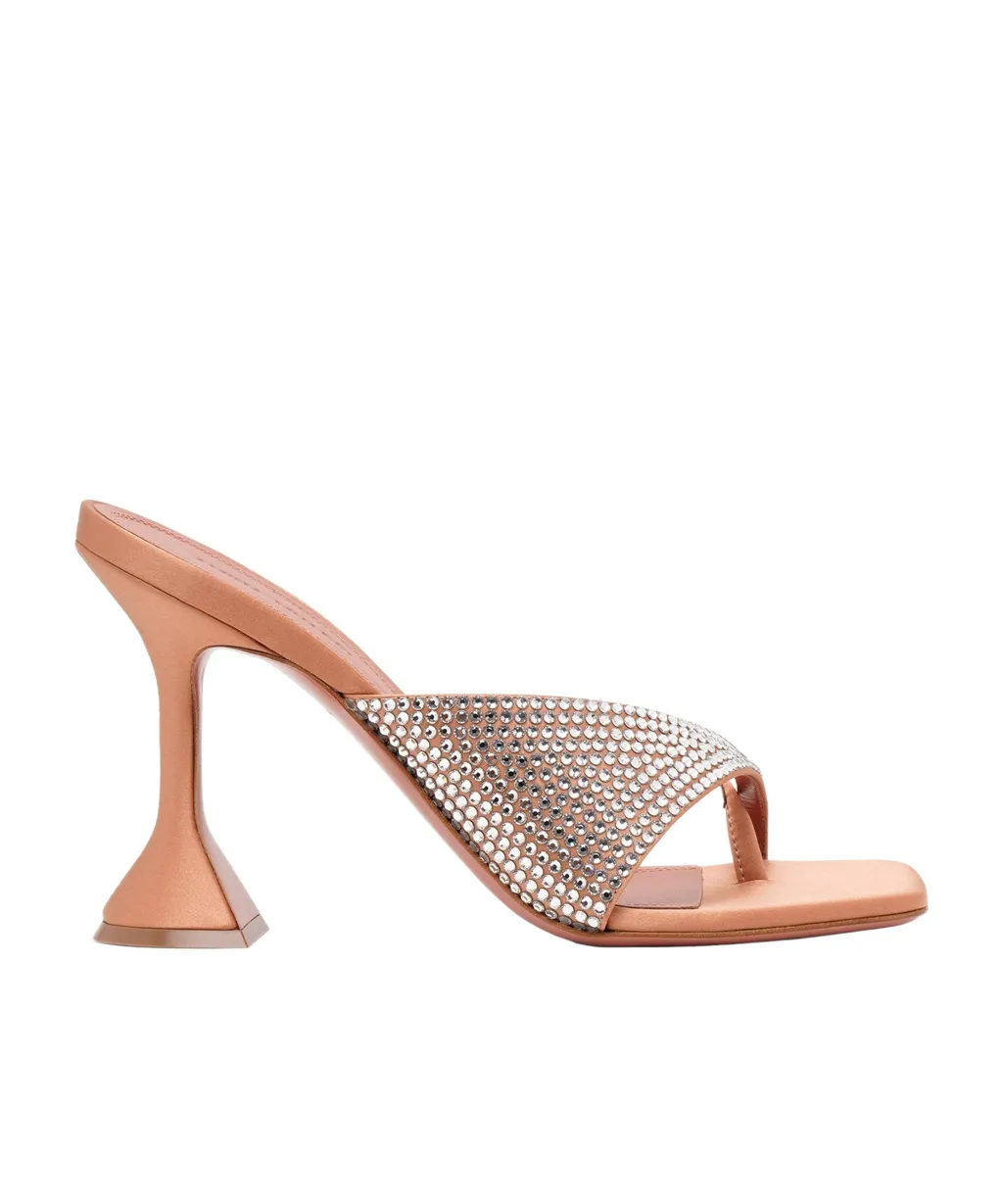 Square-Headed High-Heeled Sandals