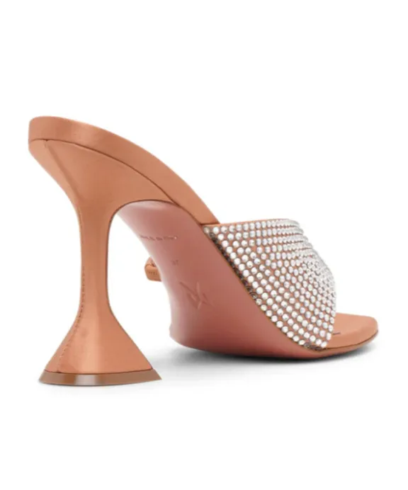 Square-Headed High-Heeled Sandals